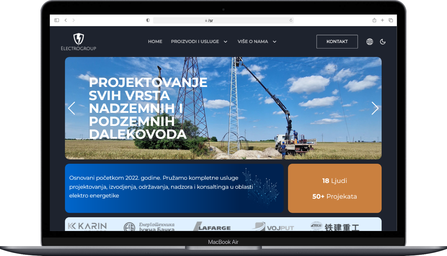 Energy Company Website