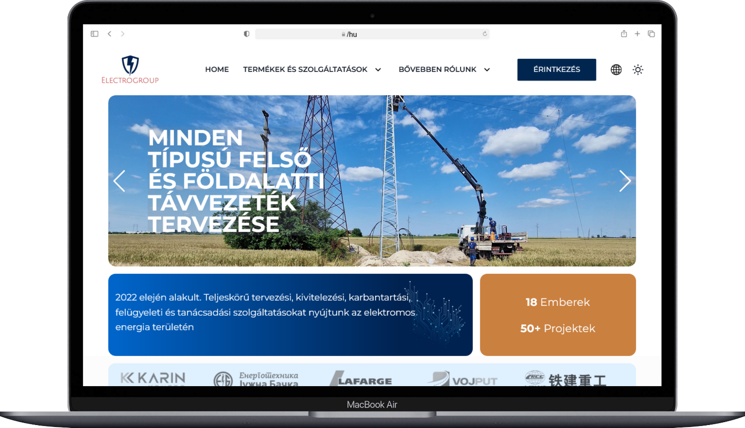Energy Company Website