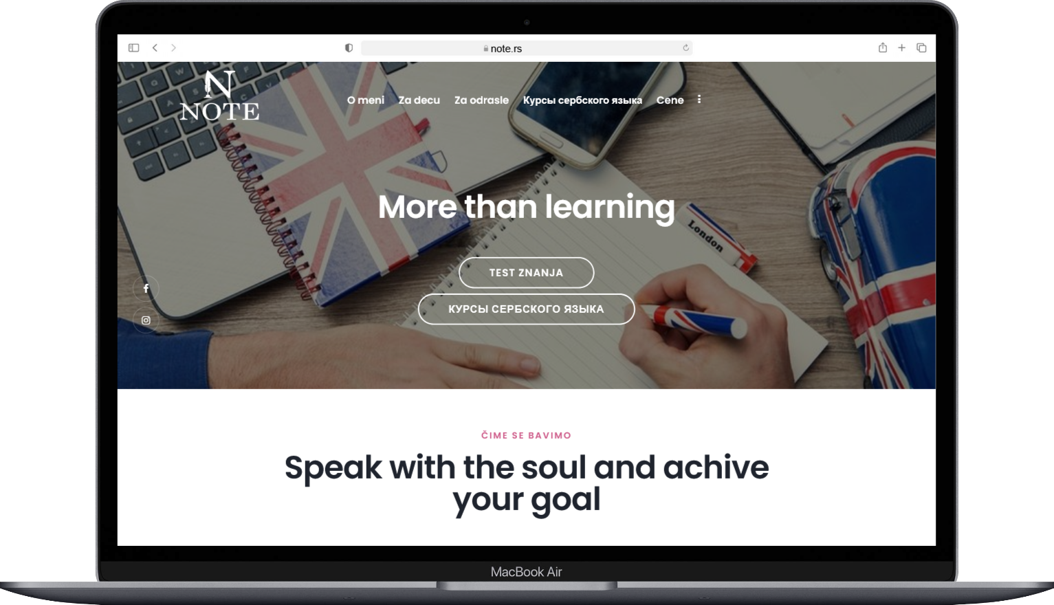 Language School Website