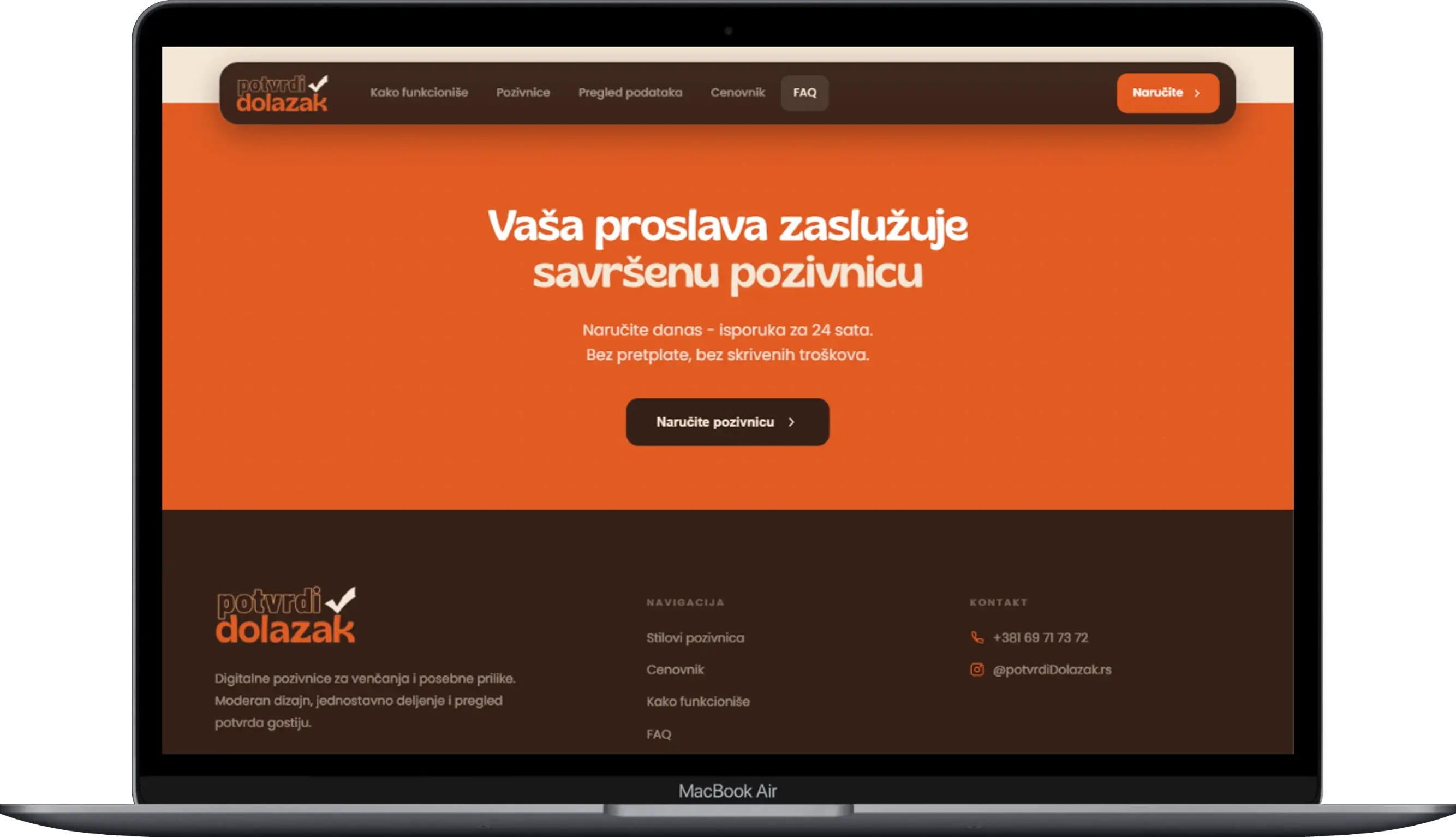 PotvrdiDolazak.rs - Digital Wedding Invitations Platform
